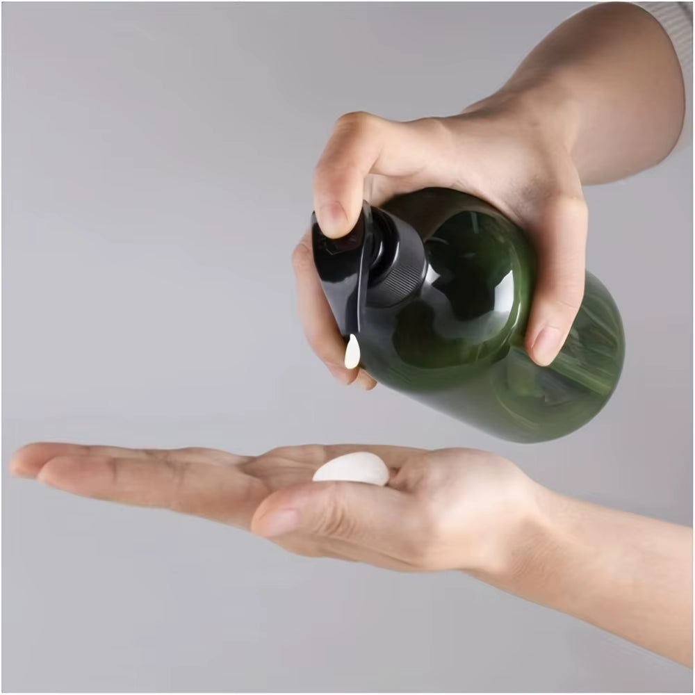 Refillable Pump Dispenser Bottles 4-Pack - 300/500ml Shampoo & Soap – image 3