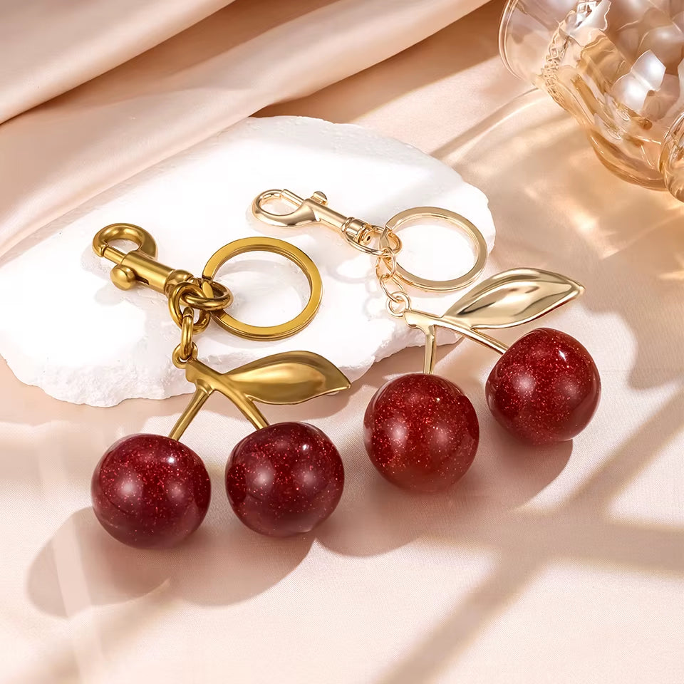 Red Cherry Keychain & Bag Charm