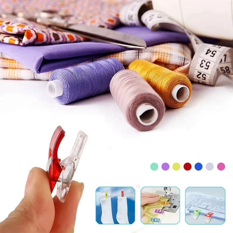 Sewing Clips 50/100 Pack Multipurpose Fabric and Quilting Clips – image 5