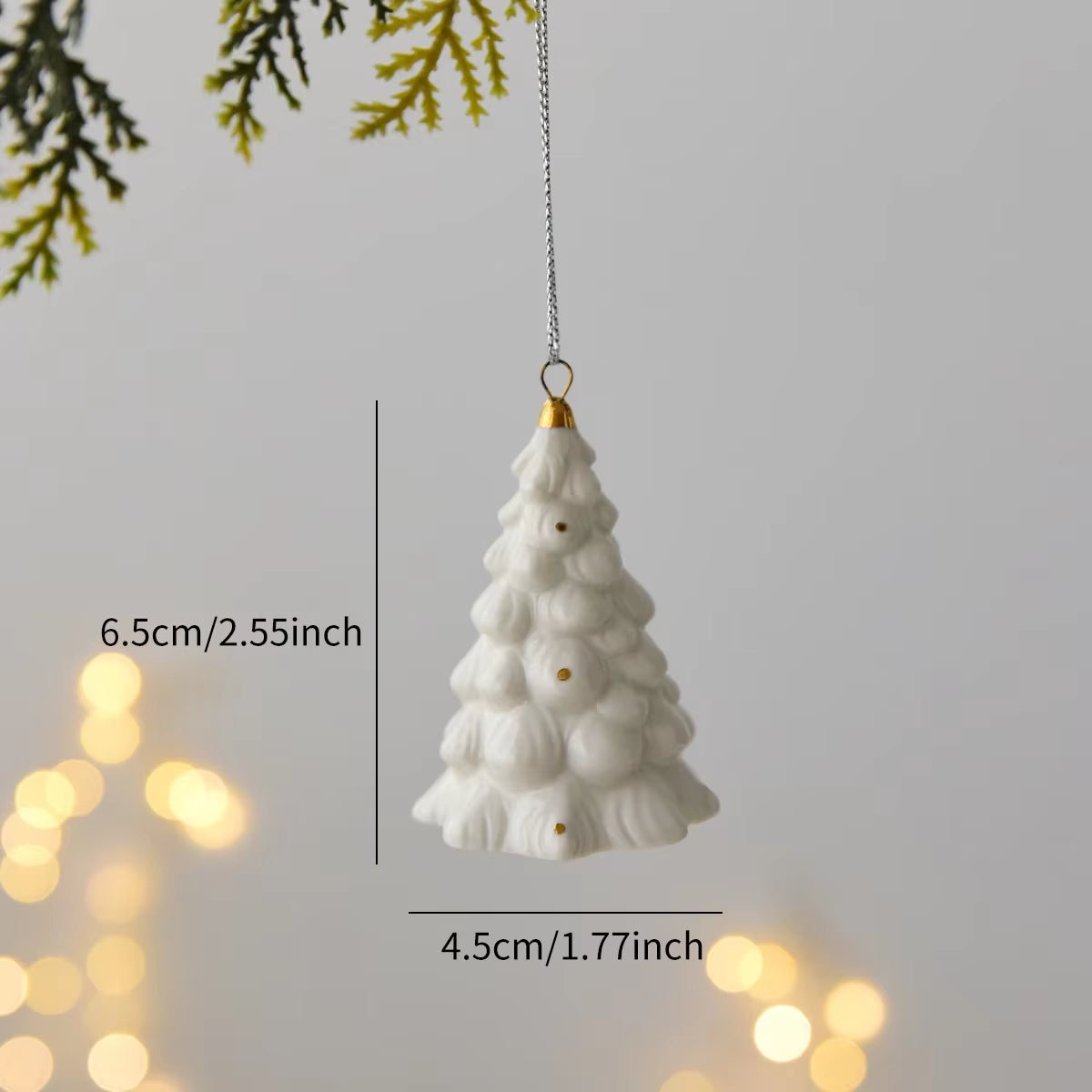 Mini Ceramic Tiered Christmas Tree Decoration – image 9