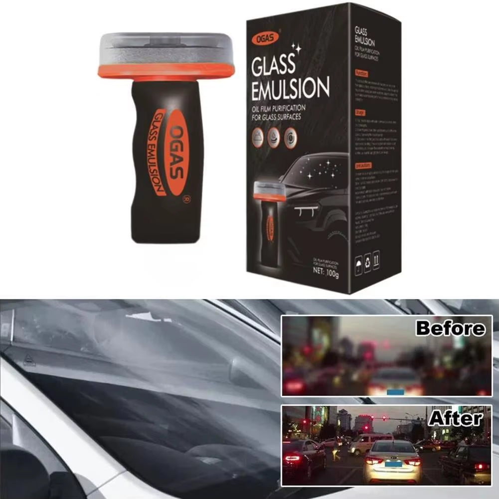 Windshield Oil Film Remover Paste - Glass Degreaser & Water Spot Cleaner