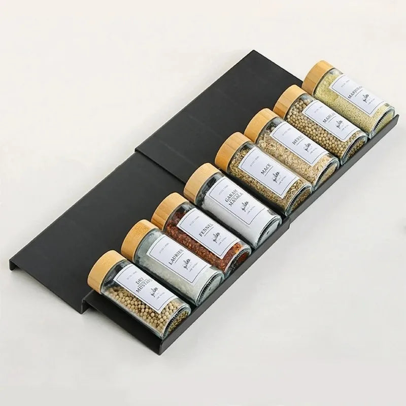 Spice Drawer Organizer – 4-Tier Adjustable Spice Jar Insert – image 6