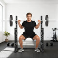 Adjustable Squat Rack with Dual Barbell Holders and Plate Storage – image 1