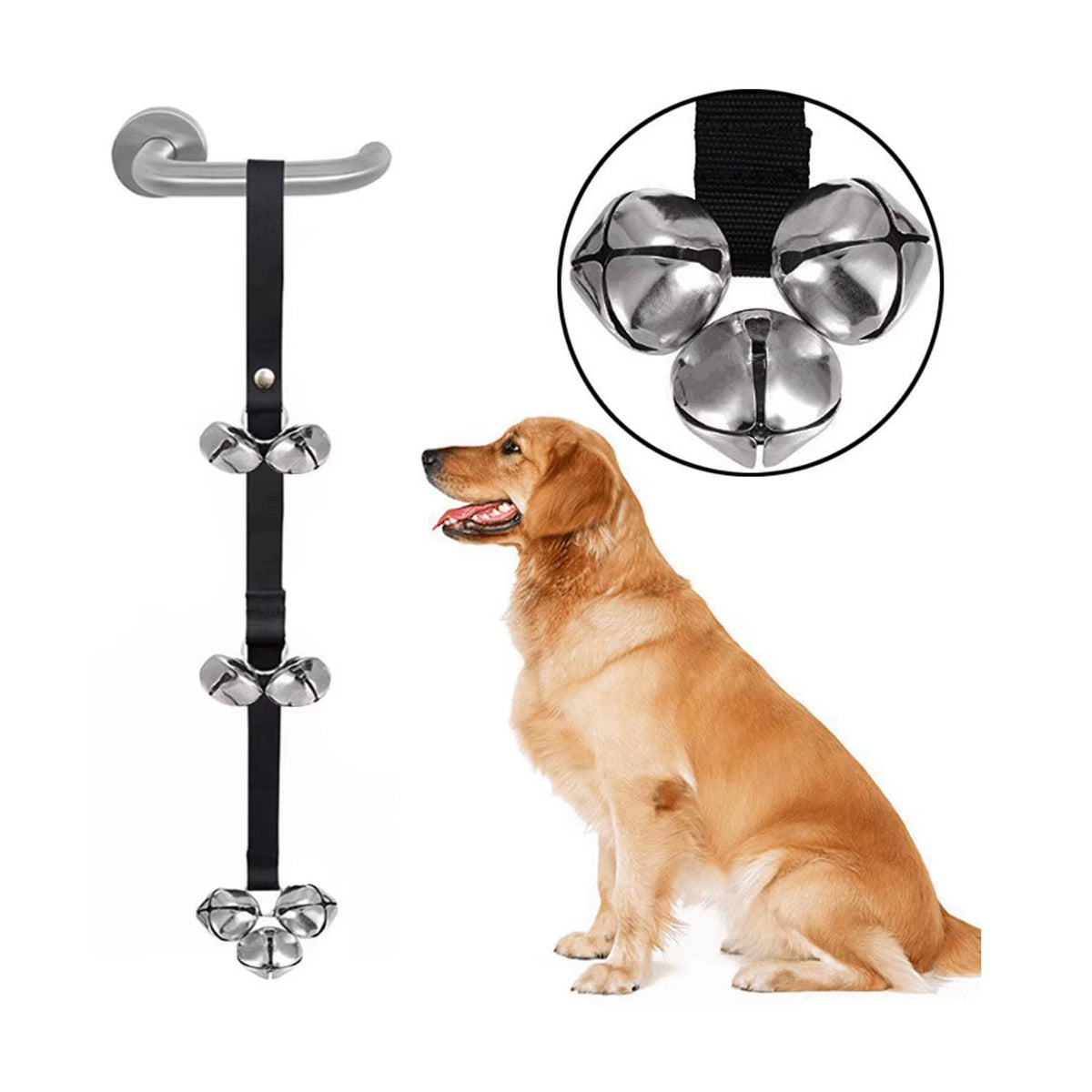 Dog Potty Training Bells - Adjustable Door Hanging Bells for Dogs – image 4