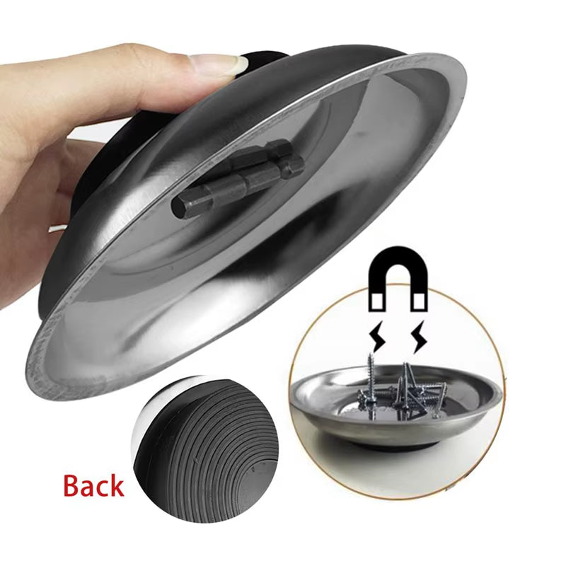 Magnetic Parts Tray 3 in – Stainless Steel Bowl for Screws – image 6