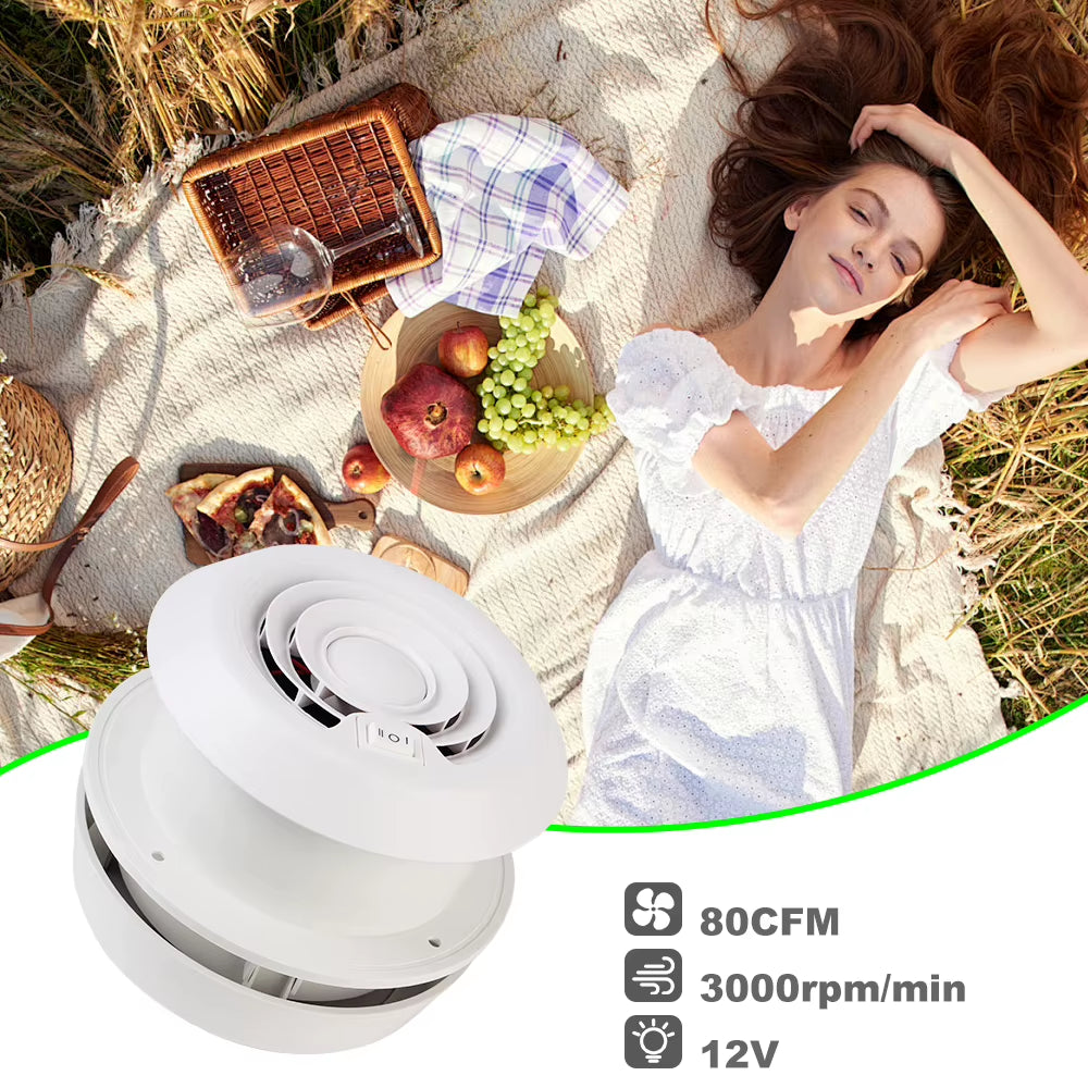 12V RV Side Vent Exhaust Fan, Quiet or High-Flow – image 4