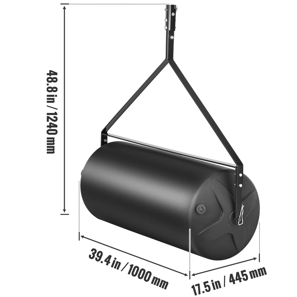 Tow Behind Lawn Roller 400 lb, Sand or Water Filled Yard Roller – image 8