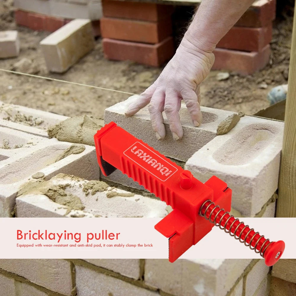 Brick Line Blocks with Wire Reel, 2-Pack Bricklaying Mason Line Holder