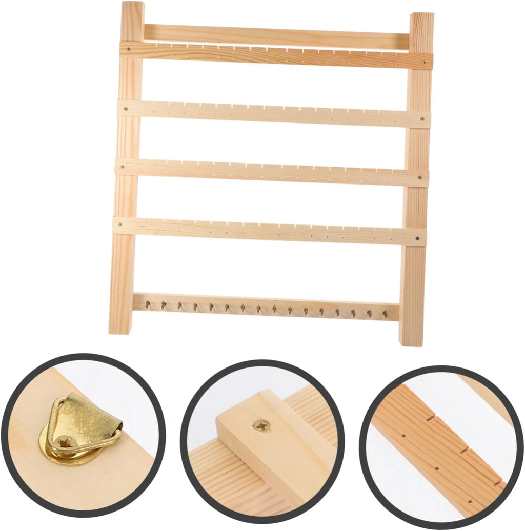 Earring Display Rack – Wall-Mounted Wooden Jewelry Organizer – image 6