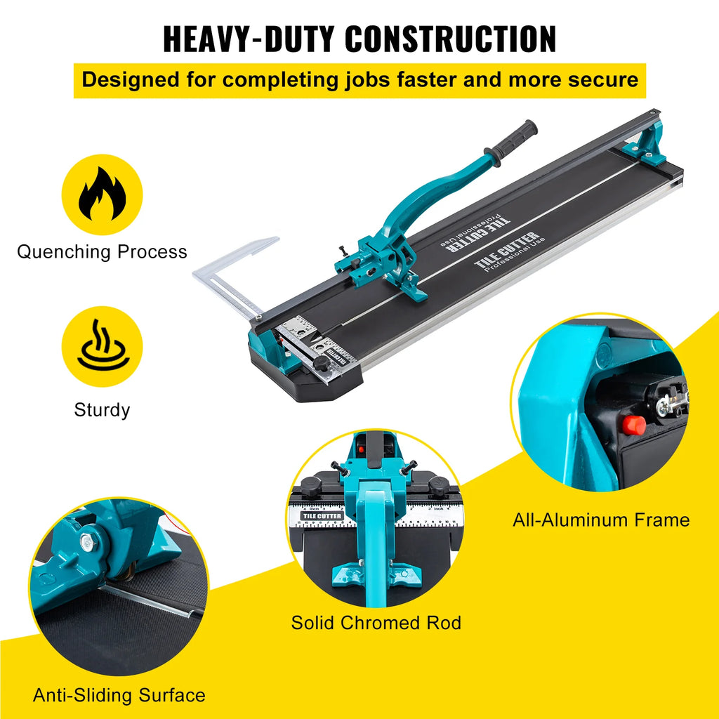 Manual Tile Cutter 31 in, Laser Guide Single Rail Cutter – image 5
