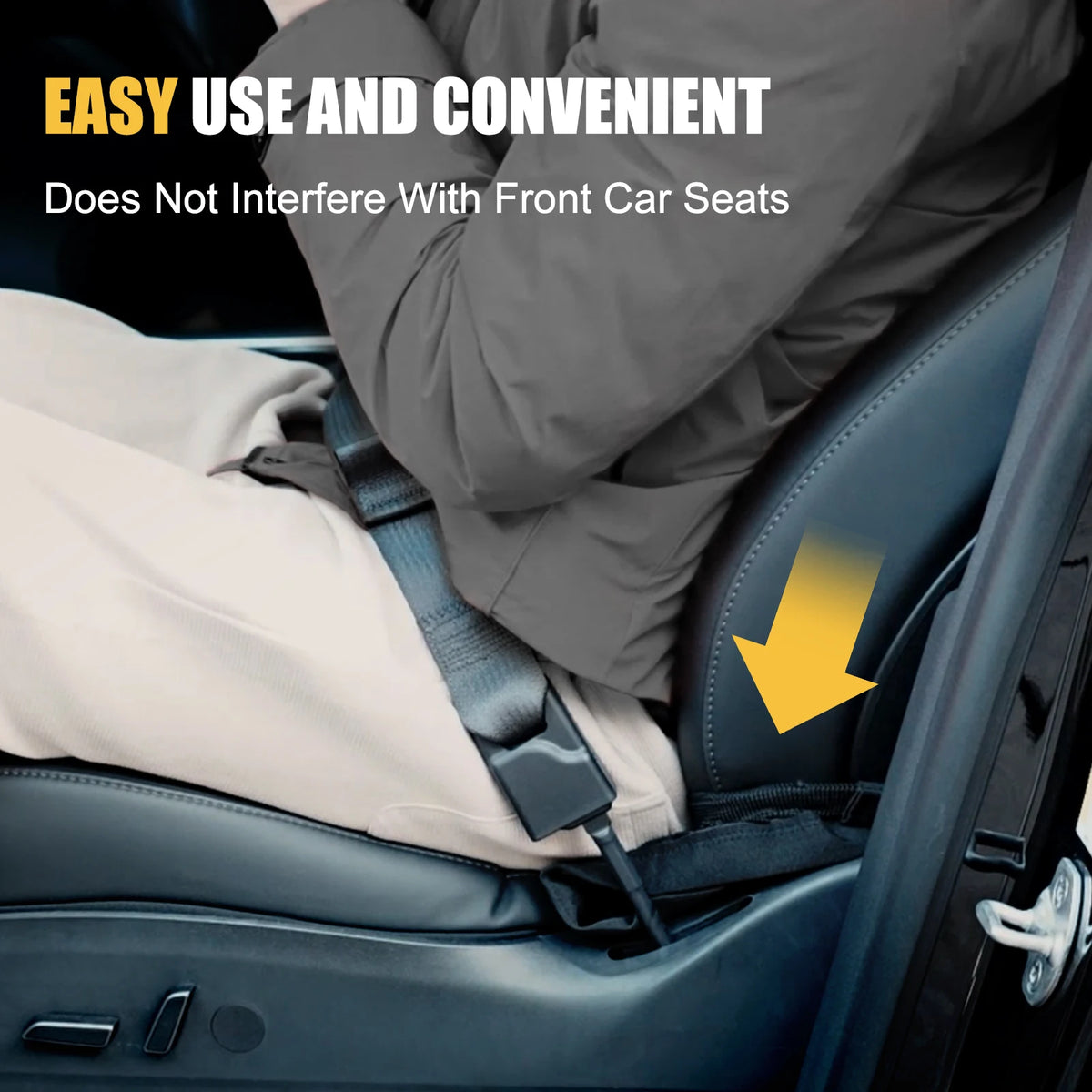 Car Front Seat Storage Net – Double Layer Elastic Organizer – image 5