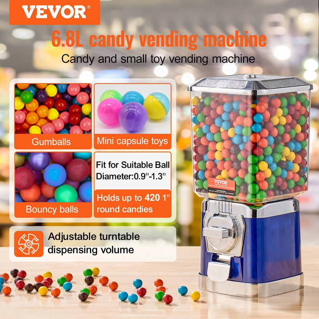 17 in Coin-Operated Gumball Machine, Vintage Candy Dispenser Bank – image 3