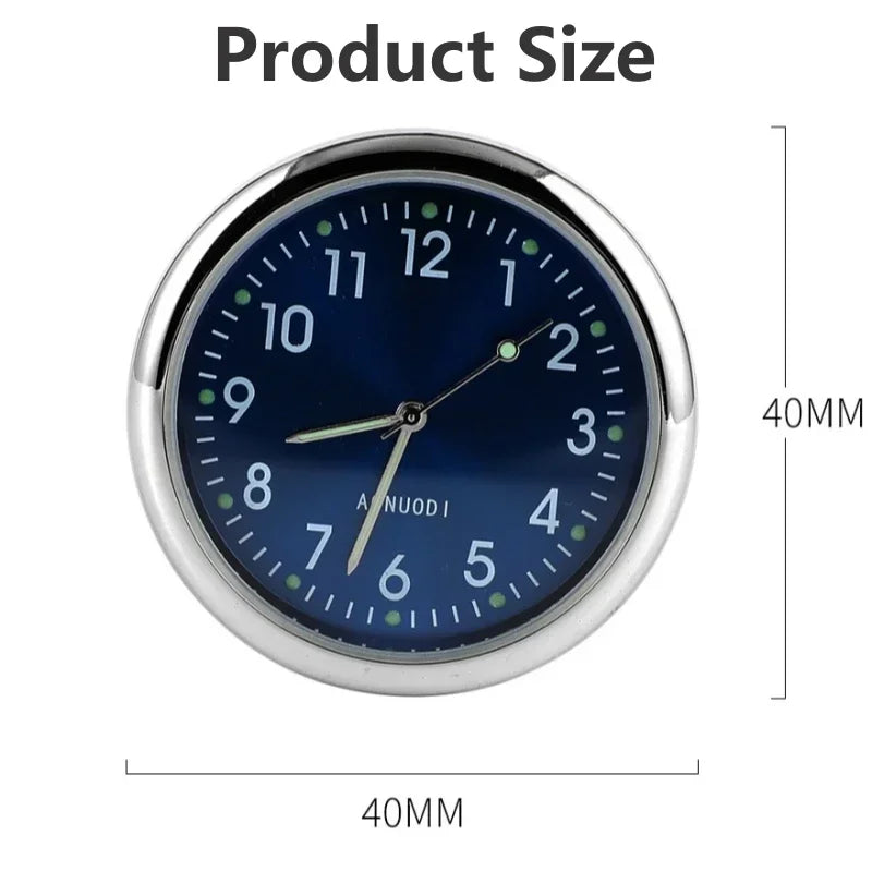 Luminous Car Dashboard Clock - Stick-On Mini Digital Clock
