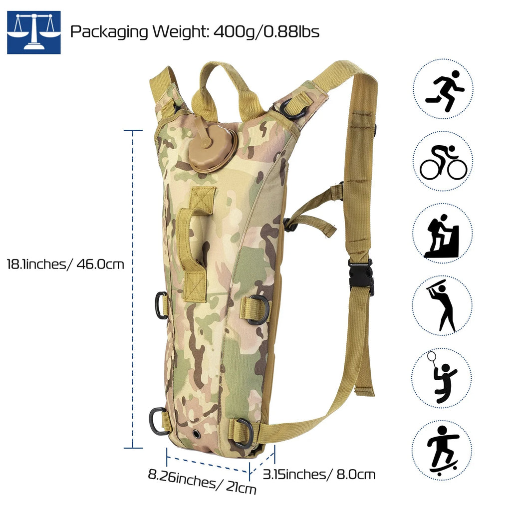 Hydration Pack 3L, Cycling Water Backpack with Bladder – image 10