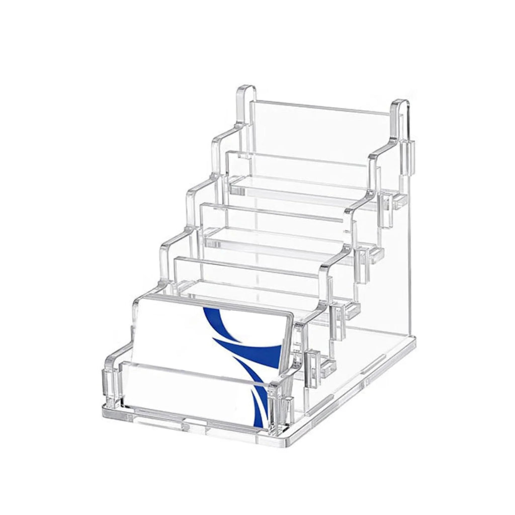 Business Card Holder 5-Tier Clear Acrylic Desk Display