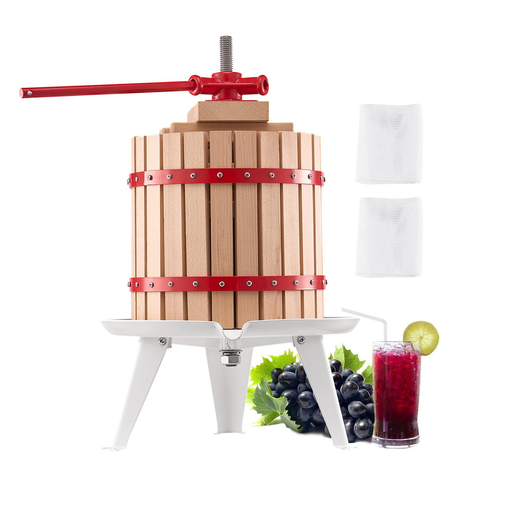 Fruit Wine Press 3.2 Gal (12 L) Beechwood Basket Cider & Juice Press – image 2