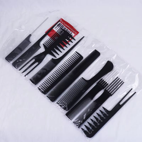 10-Piece Anti-Static Hair Comb Set for Styling & Detangling