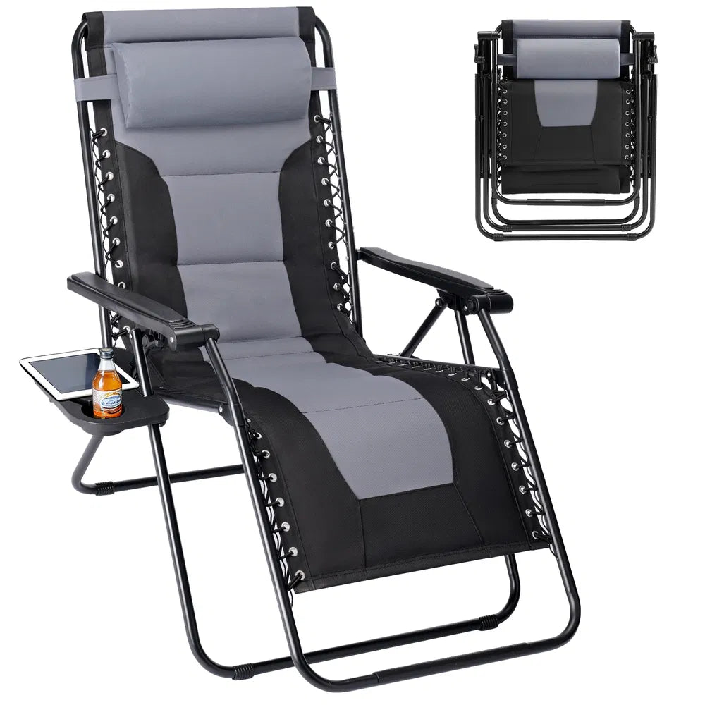 Padded Zero Gravity Recliner Chair with Adjustable Headrest