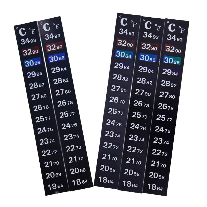 Aquarium Thermometer Strips - Stick-On Fish Tank Temperature Stickers – image 6