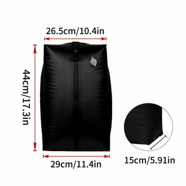 Travel Vacuum Compression Bag 17L, Reusable Waterproof Packing Bag
