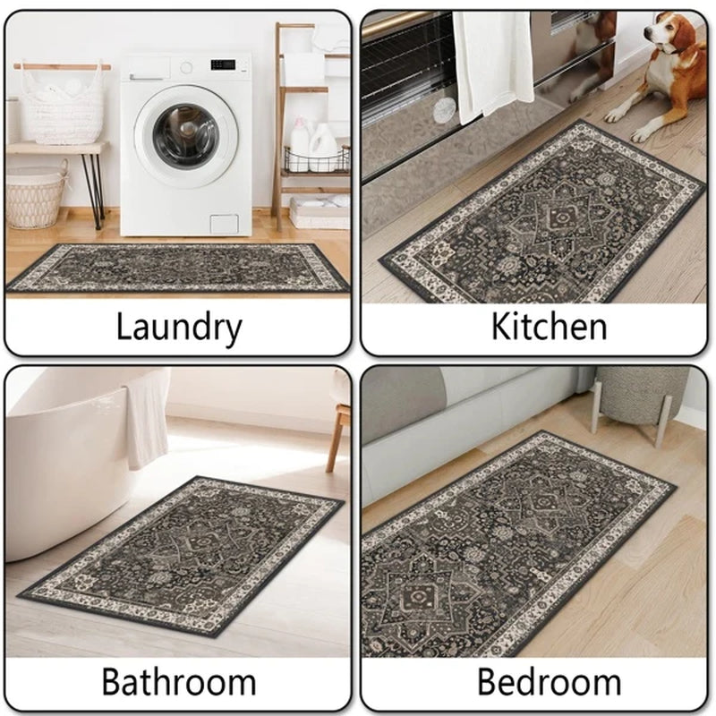 Kitchen Rug Set of 3, Washable Boho Non-Slip Rugs and Runner – image 7