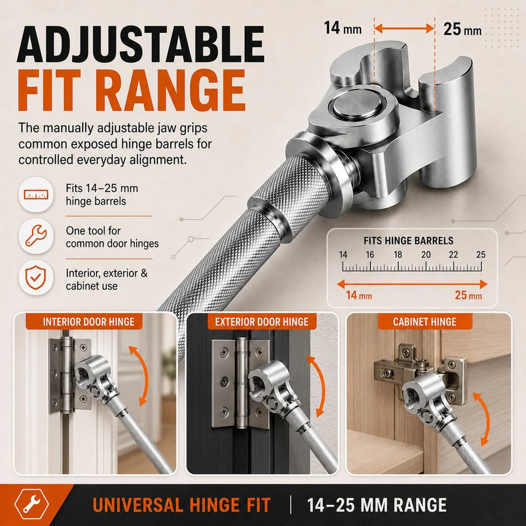 Door Hinge Adjustment Wrench – Universal Hinge Tool – image 2