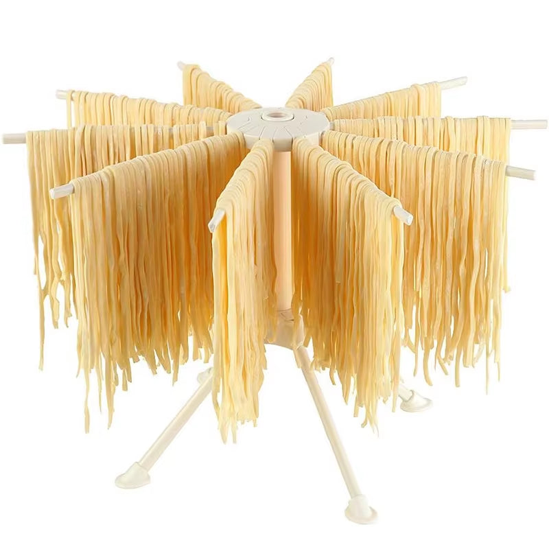Pasta Drying Rack, Collapsible Spaghetti Noodle Dryer with 10 Bars – image 2