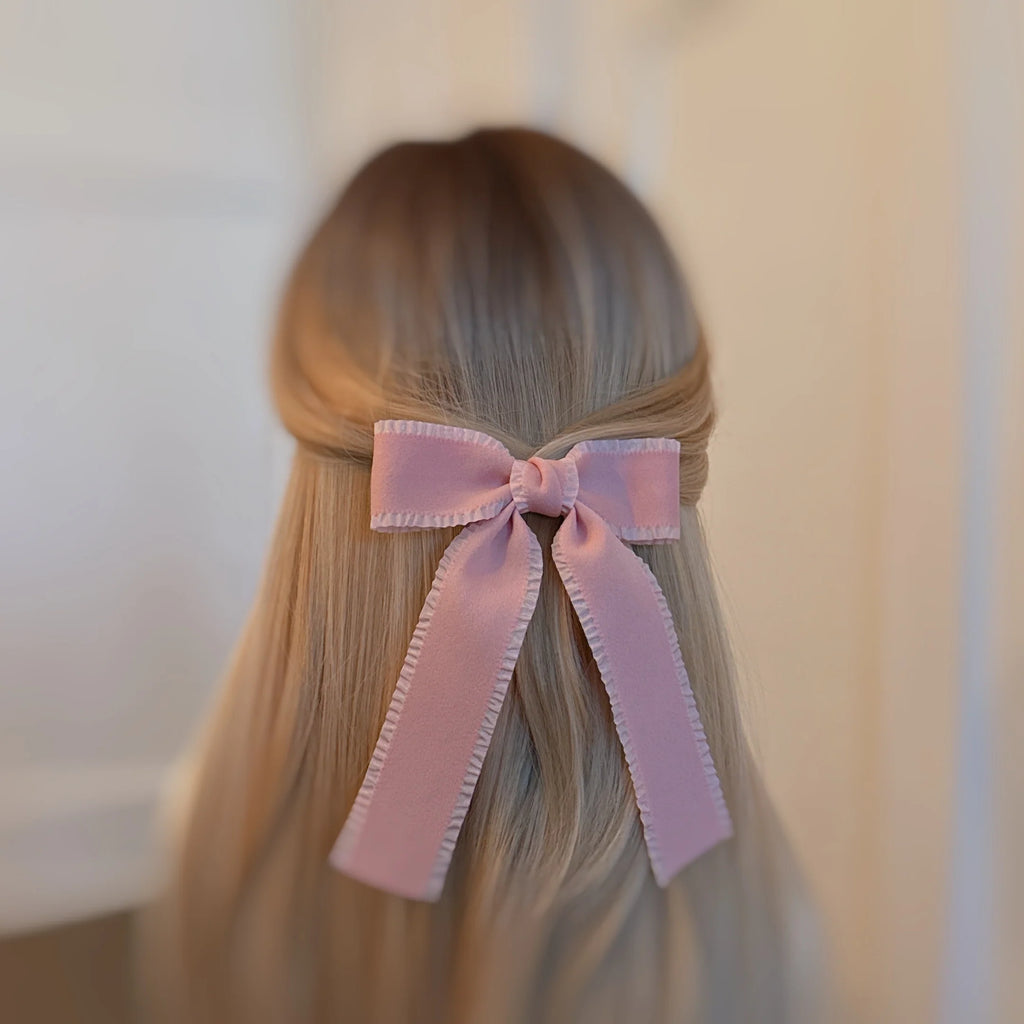Bow Hair Clip Set – 2 Pack, Black & White – image 8