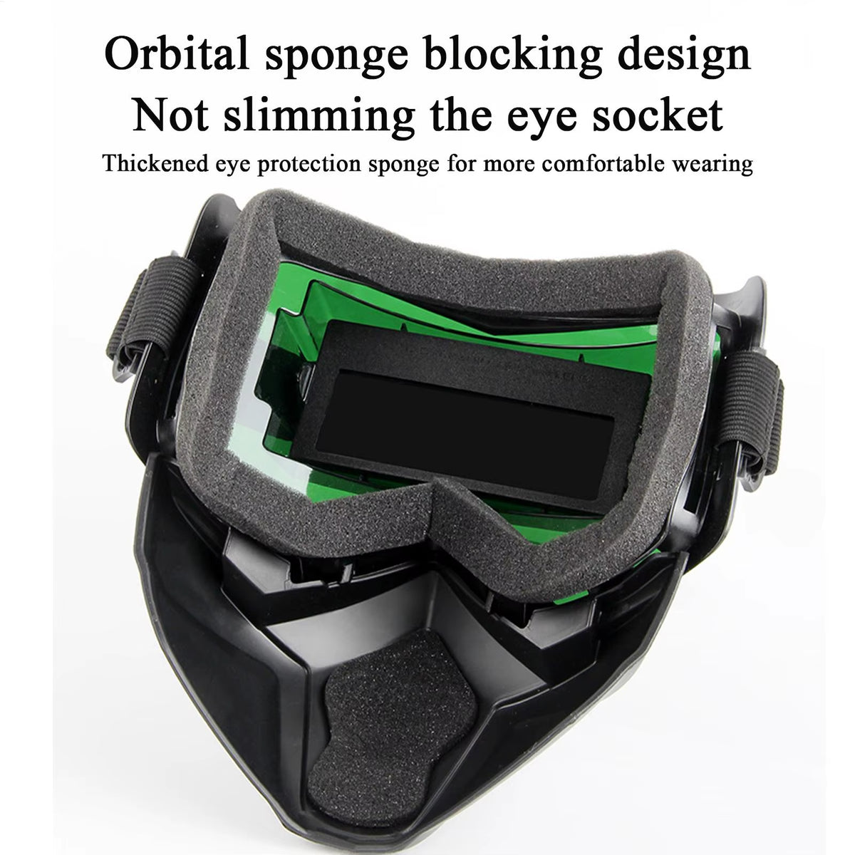 Auto Darkening Welding Helmet - Breathable Solar Welder Face Shield Hood