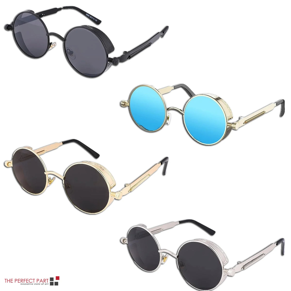 Round Sunglasses – Polarized Retro Metal Frame, UV400 – image 18