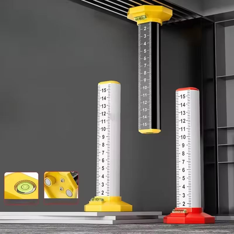 Ceiling Grid Leveling Ruler for Construction Framing