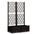 Wicker Trellis Planter Box, Raised Bed for Climbing Plants – image 1