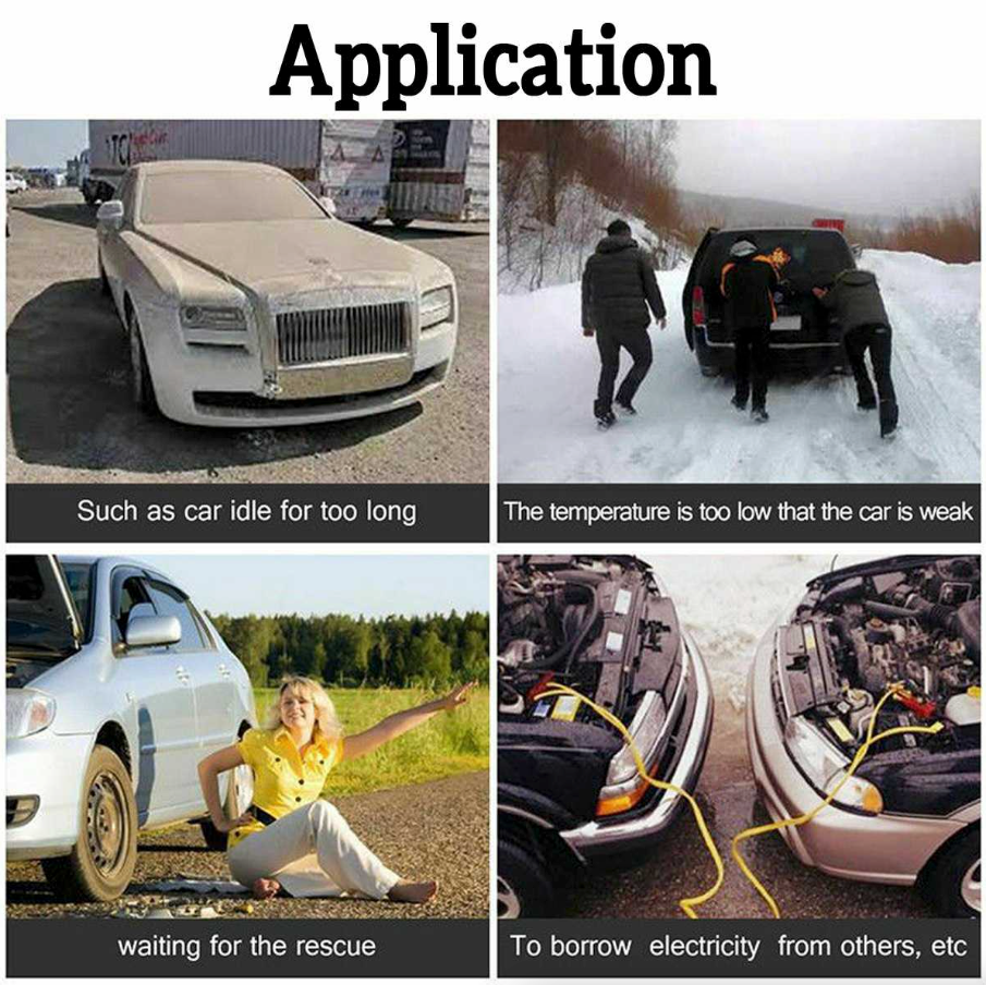 Car Jump Starter – 400A Peak, 20000mAh Power Bank with LED Light