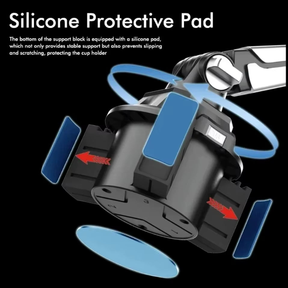 Car Cup Holder Mount – 360° Phone & Tablet Holder – image 5