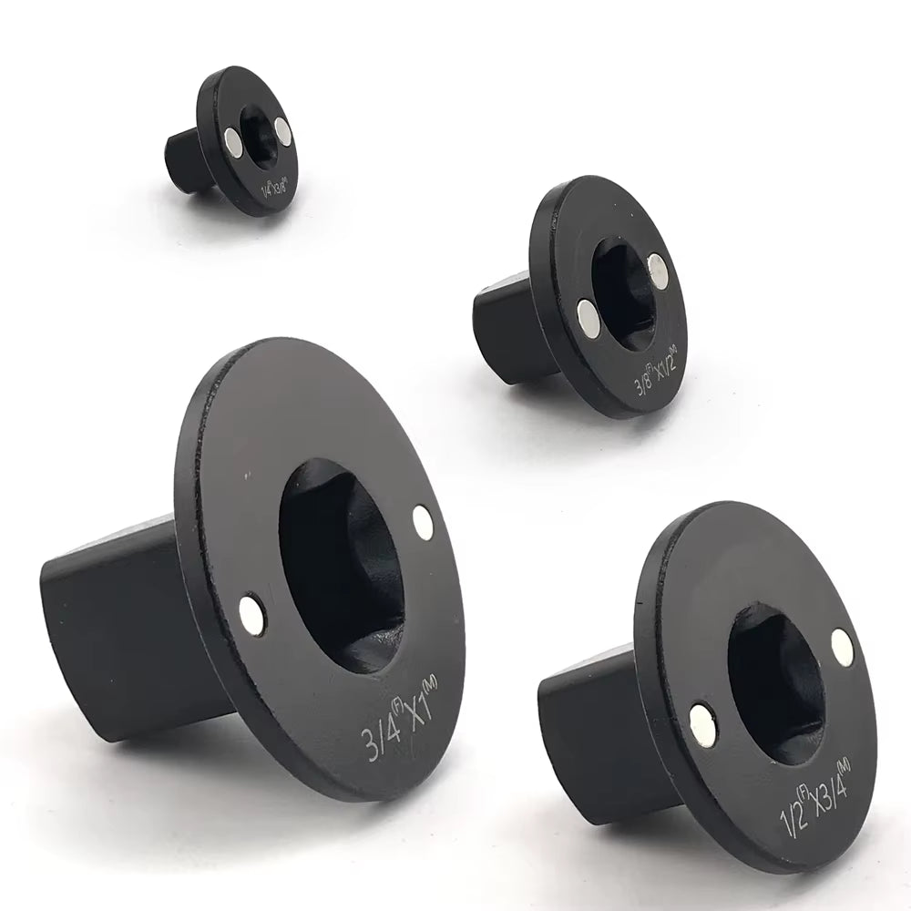 Low-Profile Impact Socket Adapter Set, 4-Piece Ratchet Drive Reducers