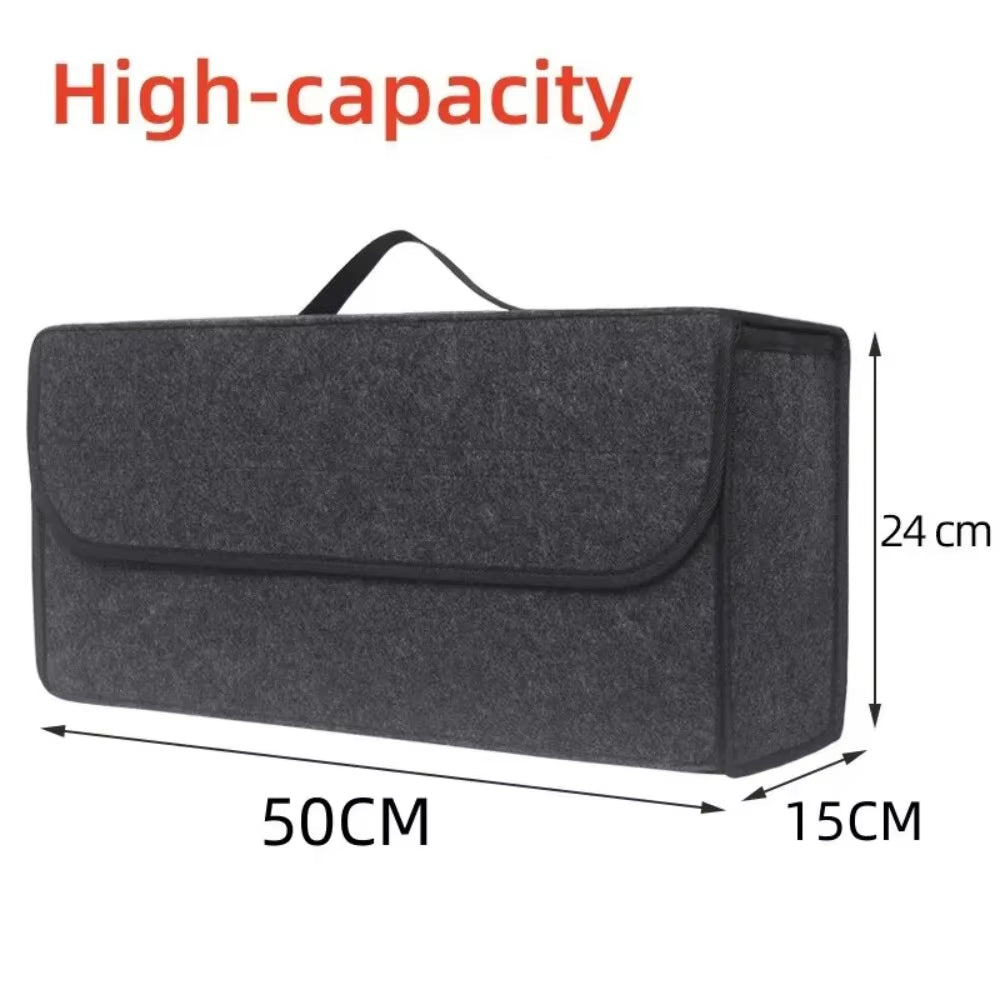 Large Felt Trunk Organizer - Anti-Slip Cargo Storage – image 5