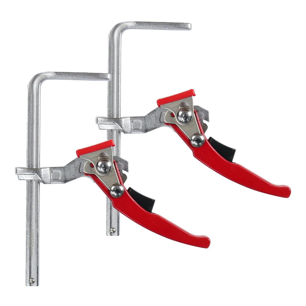 Track Saw Rail Clamps 2-Pack, Quick Ratchet MFT Table Clamps – image 3
