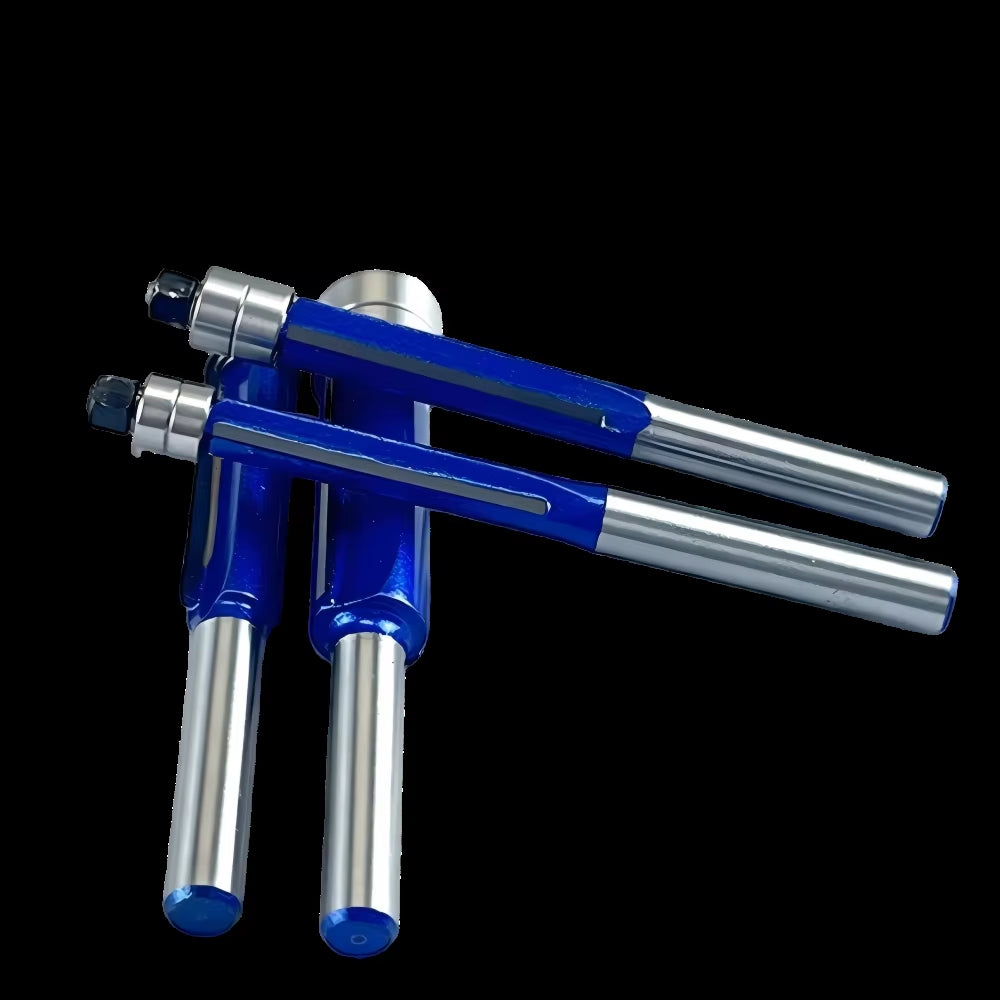 Flush Trim Router Bits 4-Piece, Double Bearing Carbide Trimming Bits – image 4