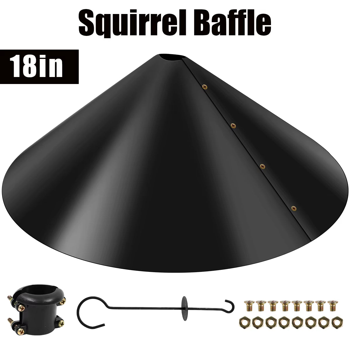 18 Inch Wrap Around Squirrel Baffle for Bird Feeder Poles – image 7