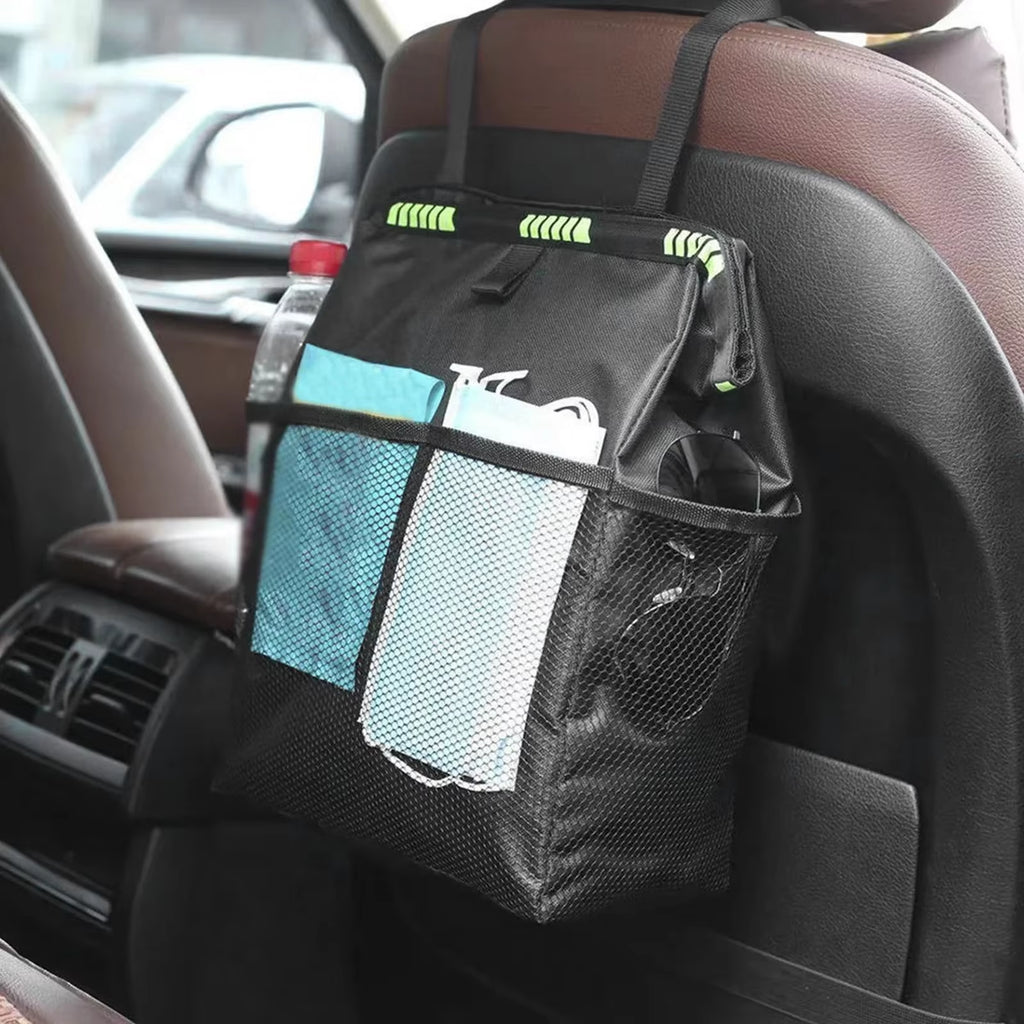 Foldable Car Trash Can - Waterproof Large Capacity Hanging Garbage Bin