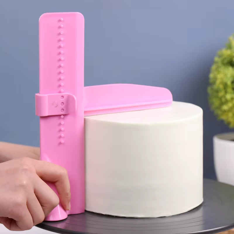 Adjustable Cake Scraper Smoother - Fondant Edge Leveler