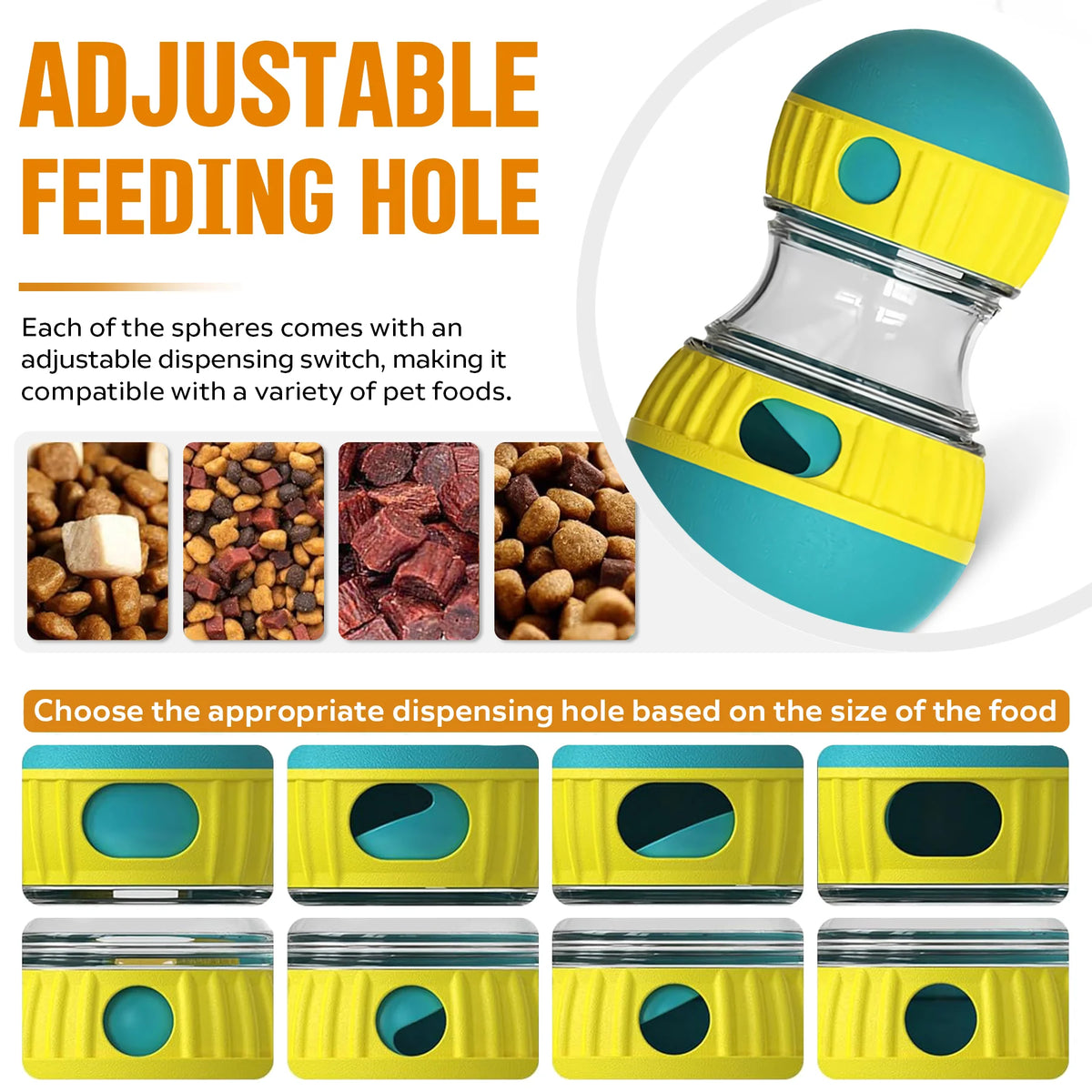 Treat Dispensing Dog Ball - Adjustable Slow Feeder Puzzle Toy – image 4