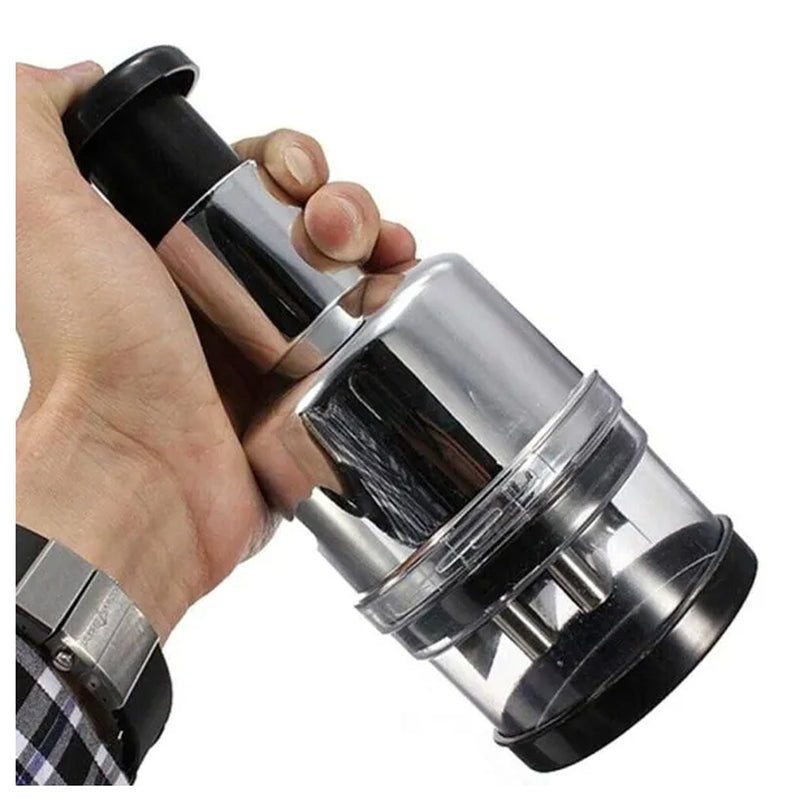 Hand Food Chopper, Pull-Down Onion & Garlic Dicer