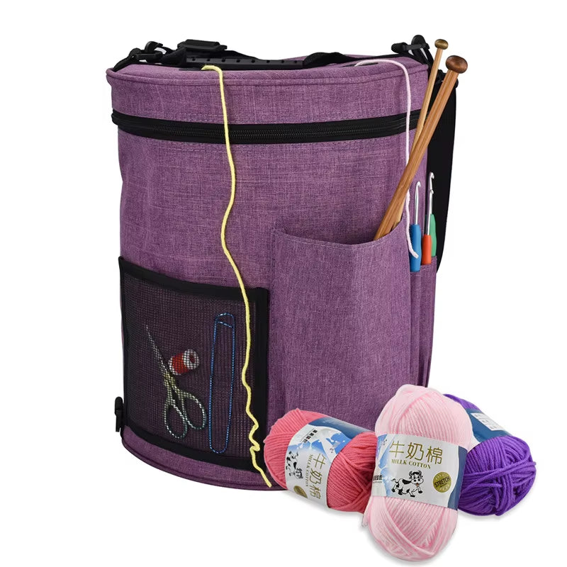 Yarn Storage Tote Bag for Knitting Needles and Crochet Hooks – image 2