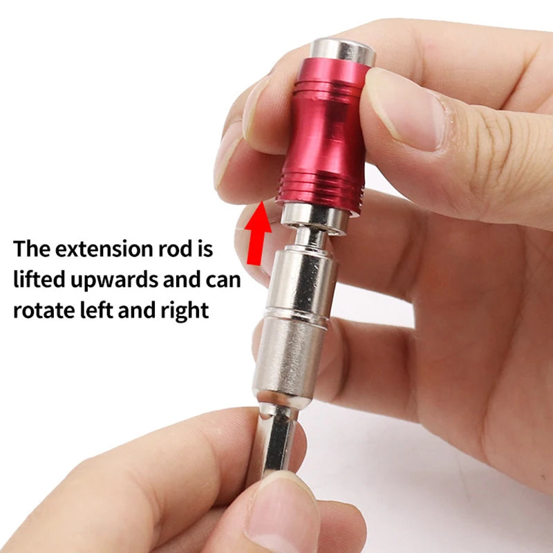 Magnetic Drill Bit Extension Guide - 1/4 Inch Hex Quick Change Screw Guide