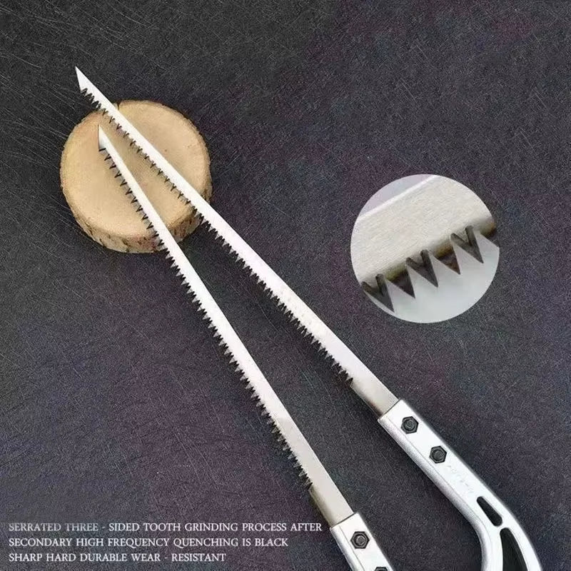 Japanese Pull Saw - SK5 Steel Fine Tooth Hand Saw for Wood, Branches & Drywall