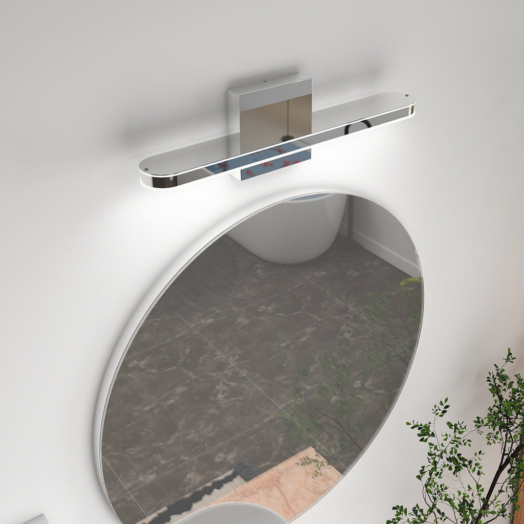 Dimmable Chrome LED Bathroom Light Bar 16 Inch over Mirror