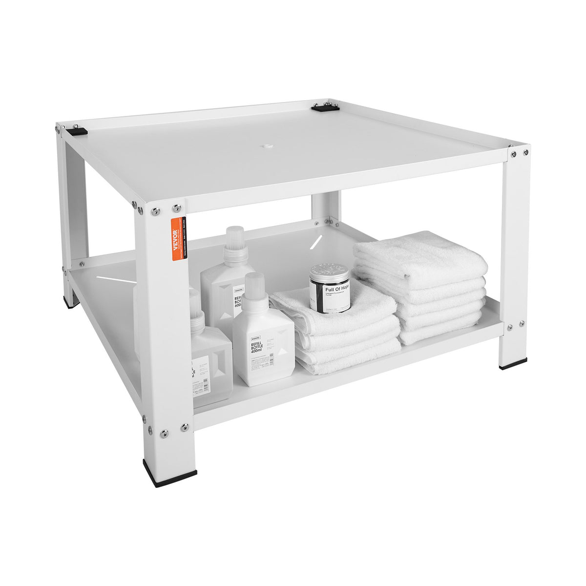 Laundry Pedestal with Storage Shelf, Washer & Dryer Base Stand – image 1