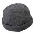 Brimless Landlord Beanie – Gray Wool Blend Knit Skull Cap