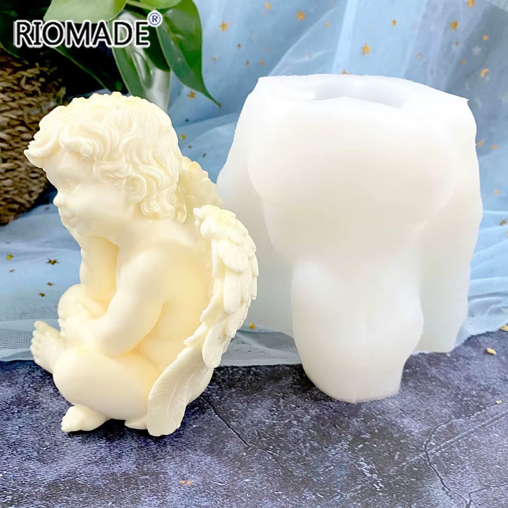 3D Angel Silicone Mold for Candles, Resin, Soap and Plaster – image 5